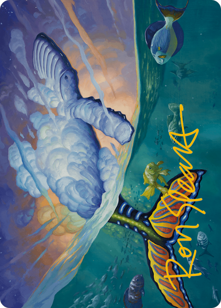 Dreamtide Whale Art Card (Gold-Stamped Signature) [Modern Horizons 3 Art Series] - Magic: The Gathering - Card Brawlers | Quebec | Canada |
