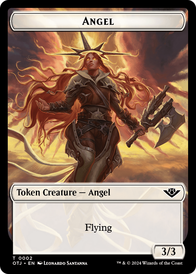 Treasure // Angel Double-Sided Token [Outlaws of Thunder Junction Tokens] - Magic: The Gathering - Card Brawlers | Quebec | Canada |