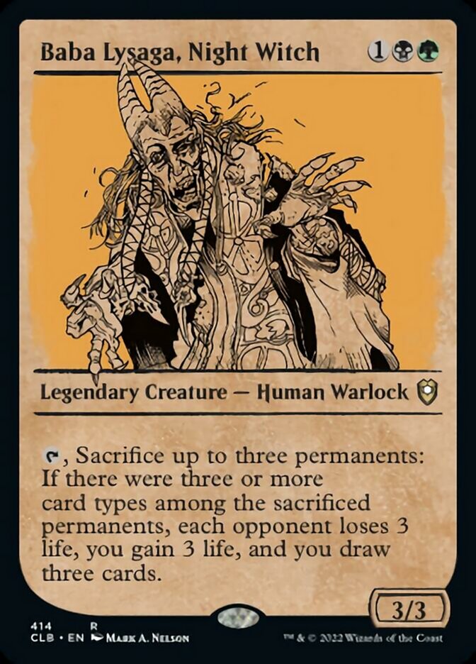 Baba Lysaga, Night Witch (Showcase) [Commander Legends: Battle for Baldur's Gate] - Magic: The Gathering - Card Brawlers | Quebec | Canada |