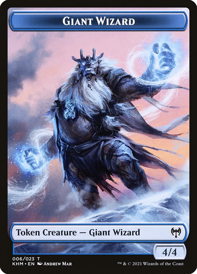 Elf Warrior // Giant Wizard Double-Sided Token [Kaldheim Tokens] - Magic: The Gathering - Card Brawlers | Quebec | Canada |