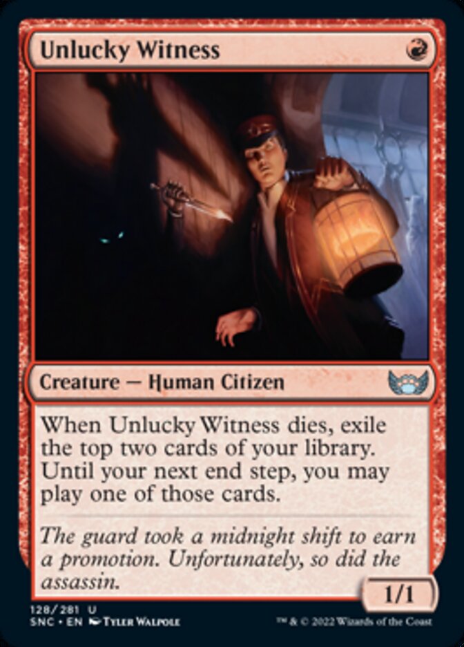 Unlucky Witness [Streets of New Capenna] - Magic: The Gathering - Card Brawlers | Quebec | Canada |