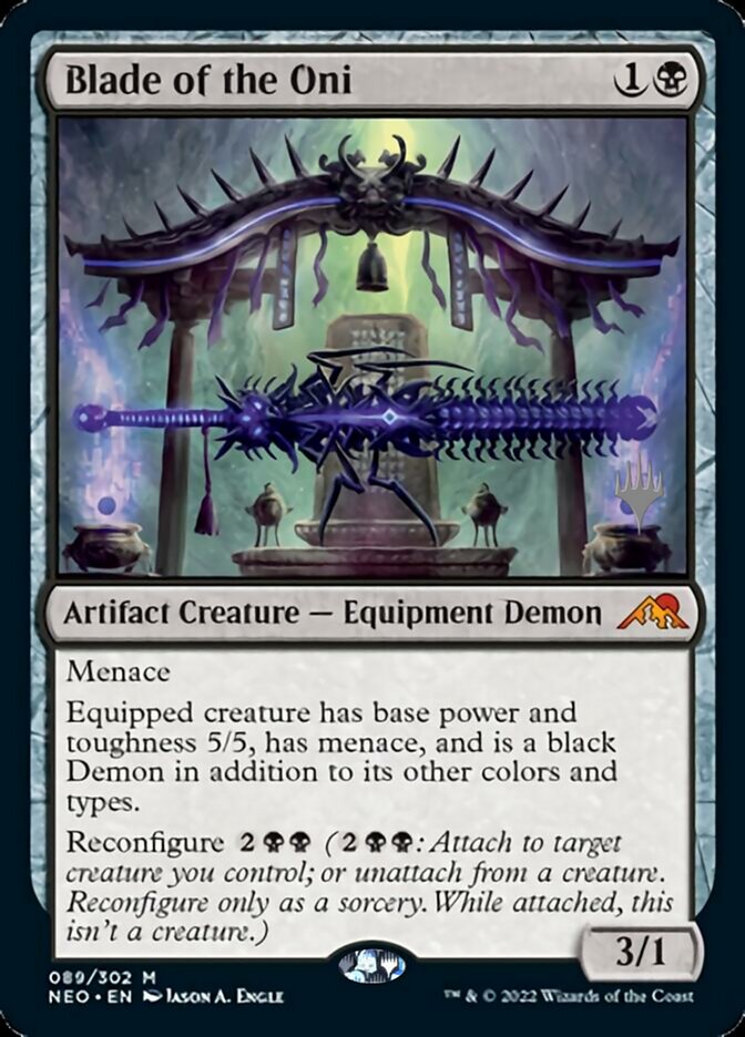 Blade of the Oni (Promo Pack) [Kamigawa: Neon Dynasty Promos] - Magic: The Gathering - Card Brawlers | Quebec | Canada |