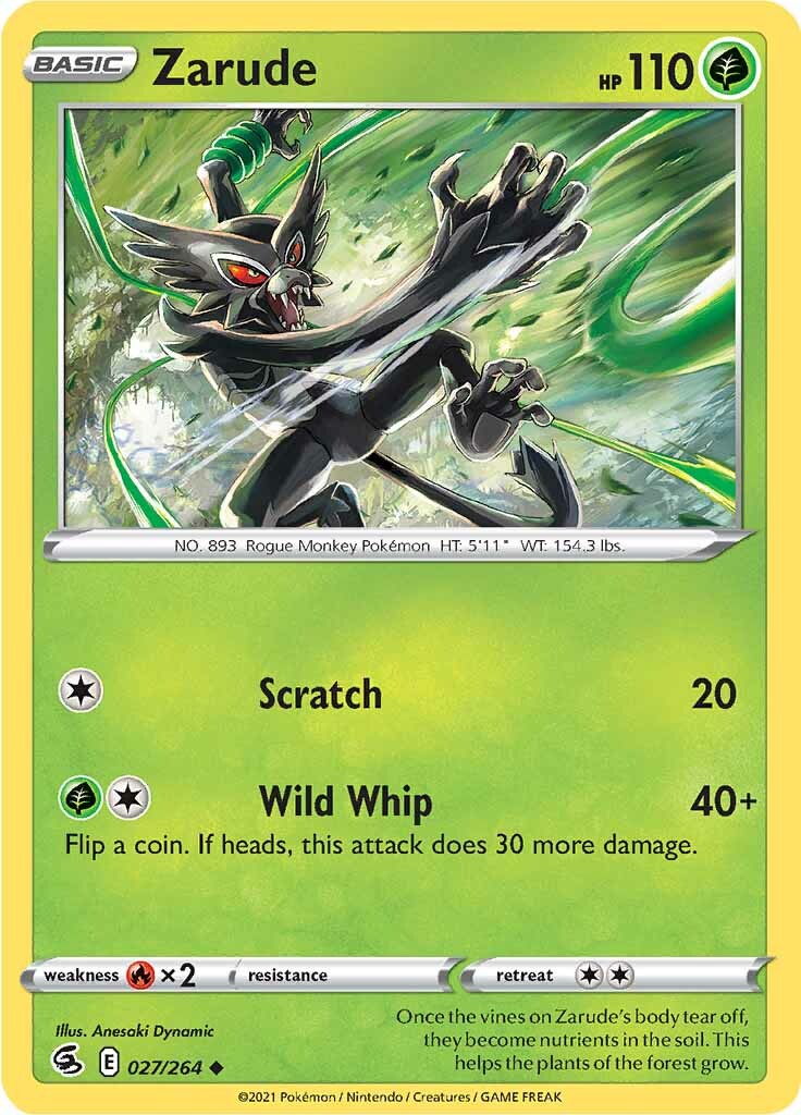 Zarude (027/264) [Sword & Shield: Fusion Strike] - Pokémon - Card Brawlers | Quebec | Canada |