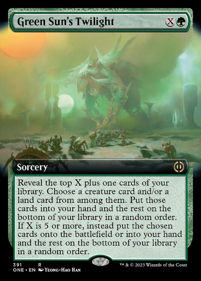 Green Sun's Twilight (Extended Art) [Phyrexia: All Will Be One] - Magic: The Gathering - Card Brawlers | Quebec | Canada |