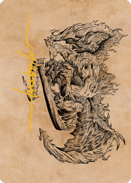 Miirym, Sentinel Wyrm Art Card (Gold-Stamped Signature) [Commander Legends: Battle for Baldur's Gate Art Series] - Magic: The Gathering - Card Brawlers | Quebec | Canada |