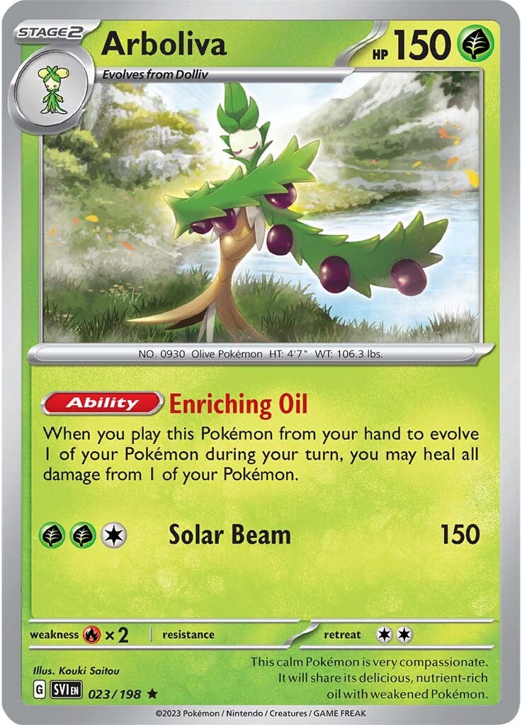 Arboliva (023/198) [Scarlet & Violet: Base Set] - Pokémon - Card Brawlers | Quebec | Canada |