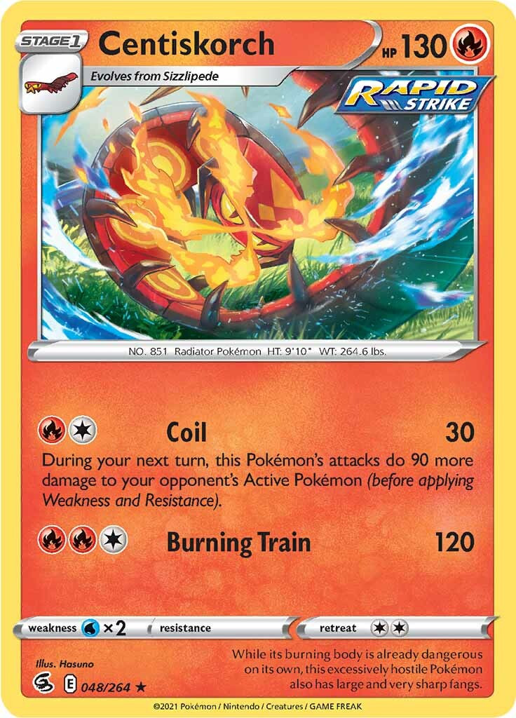 Centiskorch (048/264) [Sword & Shield: Fusion Strike] - Pokémon - Card Brawlers | Quebec | Canada |