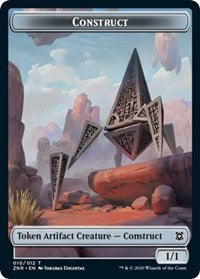 Construct // Kor Warrior Double-Sided Token [Zendikar Rising Tokens] - Magic: The Gathering - Card Brawlers | Quebec | Canada |