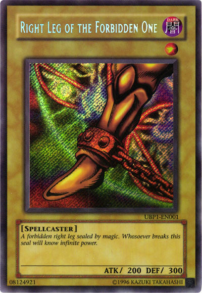 Right Leg of the Forbidden One [UBP1-EN001] Secret Rare - Yu-Gi-Oh! - Card Brawlers | Quebec | Canada |