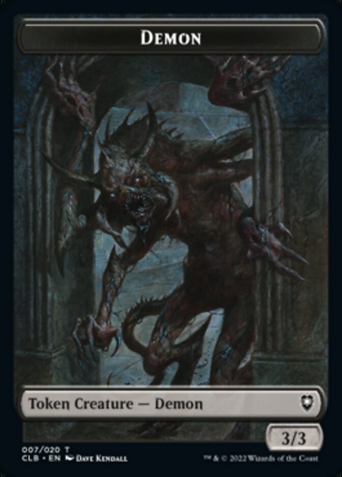 Treasure // Demon Double-Sided Token [Commander Legends: Battle for Baldur's Gate Tokens] - Magic: The Gathering - Card Brawlers | Quebec | Canada |