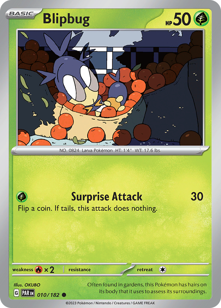 Blipbug (010/182) [Scarlet & Violet: Paradox Rift] - Pokémon - Card Brawlers | Quebec | Canada |