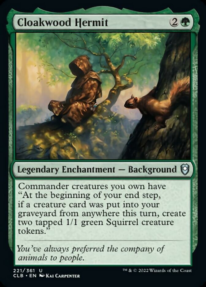 Cloakwood Hermit [Commander Legends: Battle for Baldur's Gate] - Magic: The Gathering - Card Brawlers | Quebec | Canada |