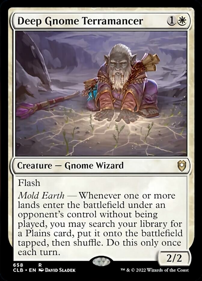 Deep Gnome Terramancer [Commander Legends: Battle for Baldur's Gate] - Magic: The Gathering - Card Brawlers | Quebec | Canada |