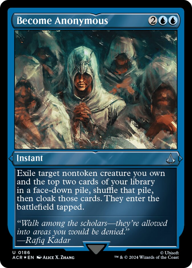 Become Anonymous (Foil Etched) [Assassin's Creed] - Magic: The Gathering - Card Brawlers | Quebec | Canada |