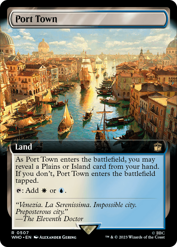 Port Town (Extended Art) [Doctor Who] - Magic: The Gathering - Card Brawlers | Quebec | Canada |