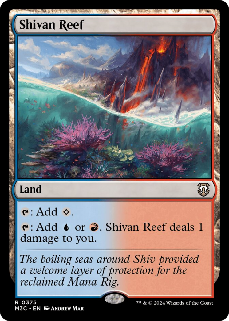 Shivan Reef (Ripple Foil) [Modern Horizons 3 Commander] - Magic: The Gathering - Card Brawlers | Quebec | Canada |