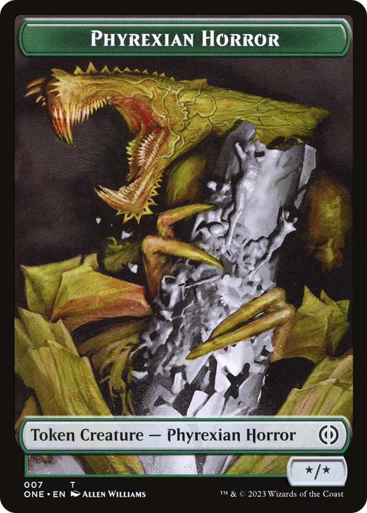 Phyrexian Horror Token (007) [Phyrexia: All Will Be One Tokens] - Magic: The Gathering - Card Brawlers | Quebec | Canada |