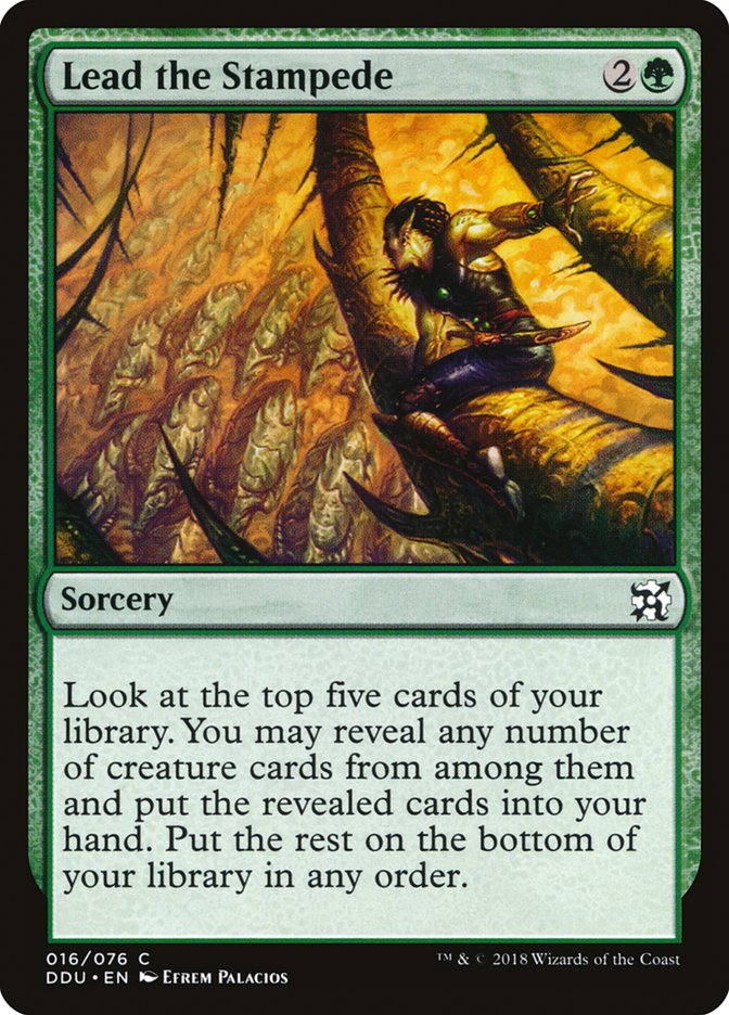 Lead the Stampede [Duel Decks: Elves vs. Inventors] - Magic: The Gathering - Card Brawlers | Quebec | Canada |