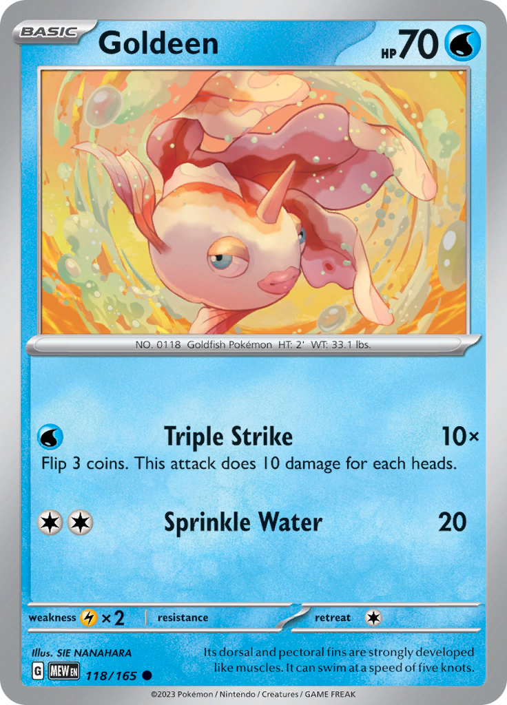 Goldeen (118/165) [Scarlet & Violet 151] - Pokémon - Card Brawlers | Quebec | Canada |