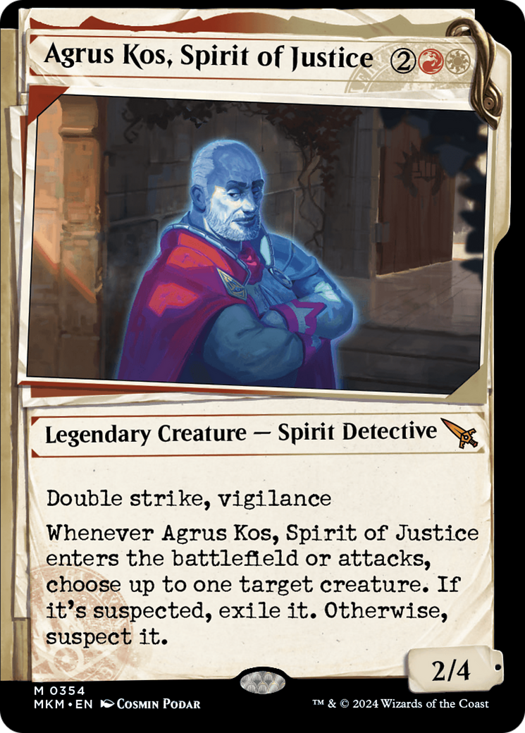 Agrus Kos, Spirit of Justice (Showcase) [Murders at Karlov Manor] - Magic: The Gathering - Card Brawlers | Quebec | Canada |
