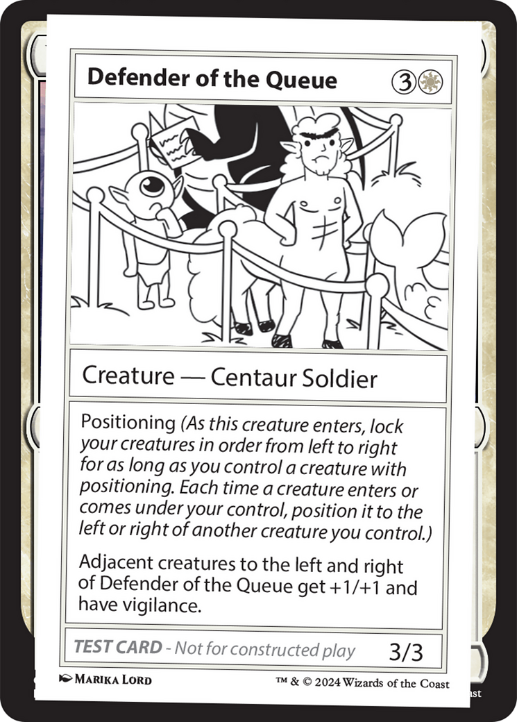 Defender of the Queue [Mystery Booster 2 Playtest Cards] - Magic: The Gathering - Card Brawlers | Quebec | Canada |