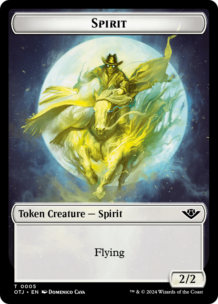 Mercenary // Spirit Double-Sided Token [Outlaws of Thunder Junction Tokens] - Magic: The Gathering - Card Brawlers | Quebec | Canada |