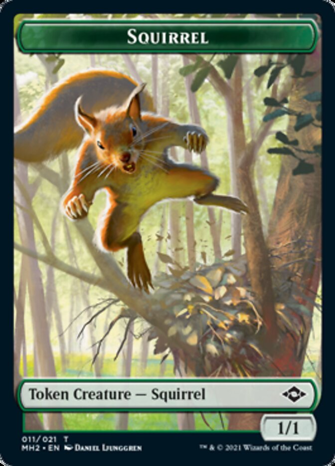 Beast // Squirrel Double-Sided Token [Modern Horizons 2 Tokens] - Magic: The Gathering - Card Brawlers | Quebec | Canada |