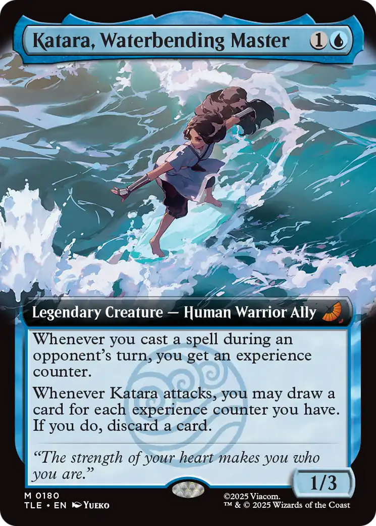 Katara, Waterbending Master (Extended Art) [Avatar: The Last Airbender: Eternal-Legal] - Magic: The Gathering - Card Brawlers | Quebec | Canada |