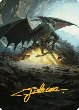 Ancient Copper Dragon Art Card (04) (Gold-Stamped Signature) [Commander Legends: Battle for Baldur's Gate Art Series] - Magic: The Gathering - Card Brawlers | Quebec | Canada |
