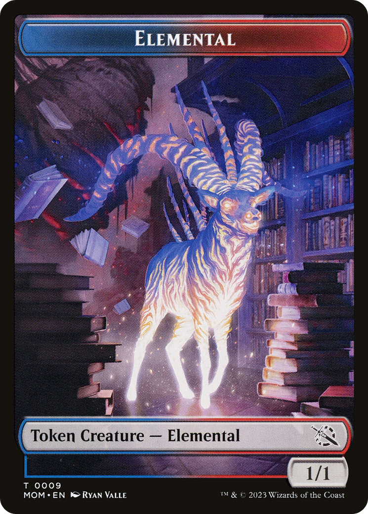 Elemental (09) // Dinosaur Double-Sided Token [March of the Machine Tokens] - Magic: The Gathering - Card Brawlers | Quebec | Canada |