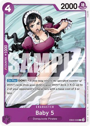 Baby 5 (EB03-036) - Extra Booster: One Piece Heroines Edition - Card Brawlers