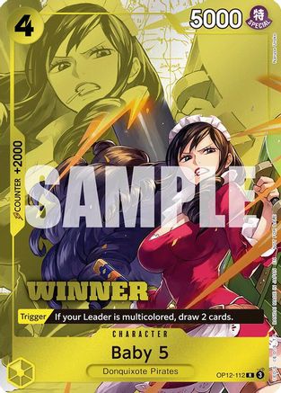 Baby 5 (Winner Pack 2026 Vol. 1) (OP12-112) - One Piece Promotion Cards Foil - Card Brawlers