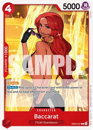 Baccarat (EB03-007) - Extra Booster: One Piece Heroines Edition - Card Brawlers