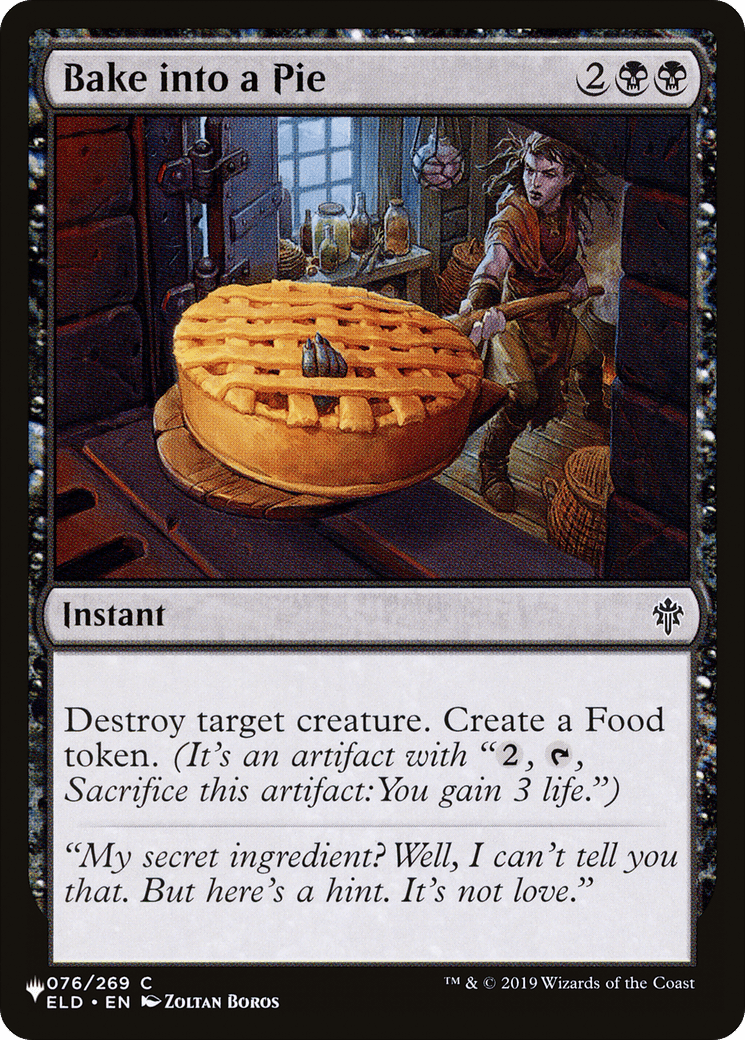 Bake into a Pie [The List] - Card Brawlers