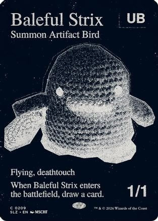 Baleful Strix (0209) (SLZ-209) - Secret Lair x MSCHF: The Zeta Set - Card Brawlers