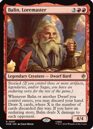 Balin, Loremaster (HOB-087) - The Hobbit Foil - Card Brawlers