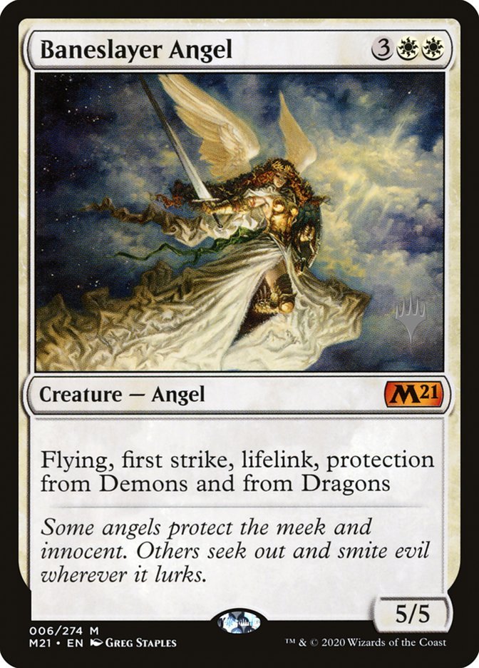 Baneslayer Angel (Promo Pack) [Core Set 2021 Promos] - Card Brawlers
