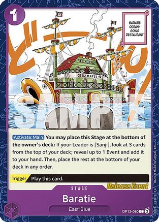 Baratie (OP12-080) - Legacy of the Master Release Event Cards - Card Brawlers