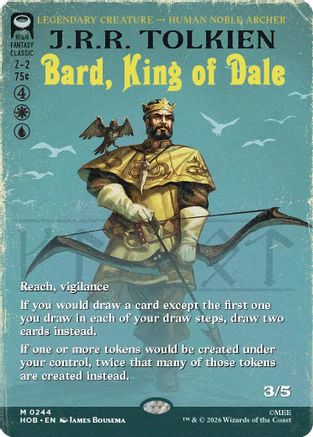 Bard, King of Dale (Borderless) (HOB-244) - The Hobbit Foil - Card Brawlers