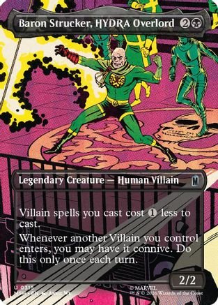 Baron Strucker, HYDRA Overlord (Borderless) (MSH-315) - Marvel Super Heroes - Card Brawlers