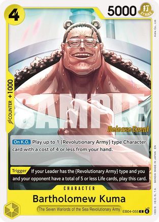 Bartholomew Kuma (EB04-055) (EB04-055) - Adventure on Kami's Island Release Event Cards - Card Brawlers