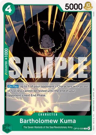 Bartholomew Kuma (OP15-029) (OP15-029) - Adventure on Kami's Island - Card Brawlers