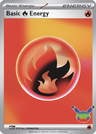 Basic Fire Energy (010) - Holofoil [MEE Mega Evolution Energies] - Card Brawlers