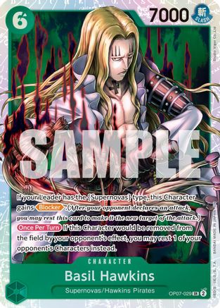 Basil Hawkins - OP07-029 (Reprint) (OP07-029) - Premium Booster -The Best- Vol. 2 Foil - Card Brawlers