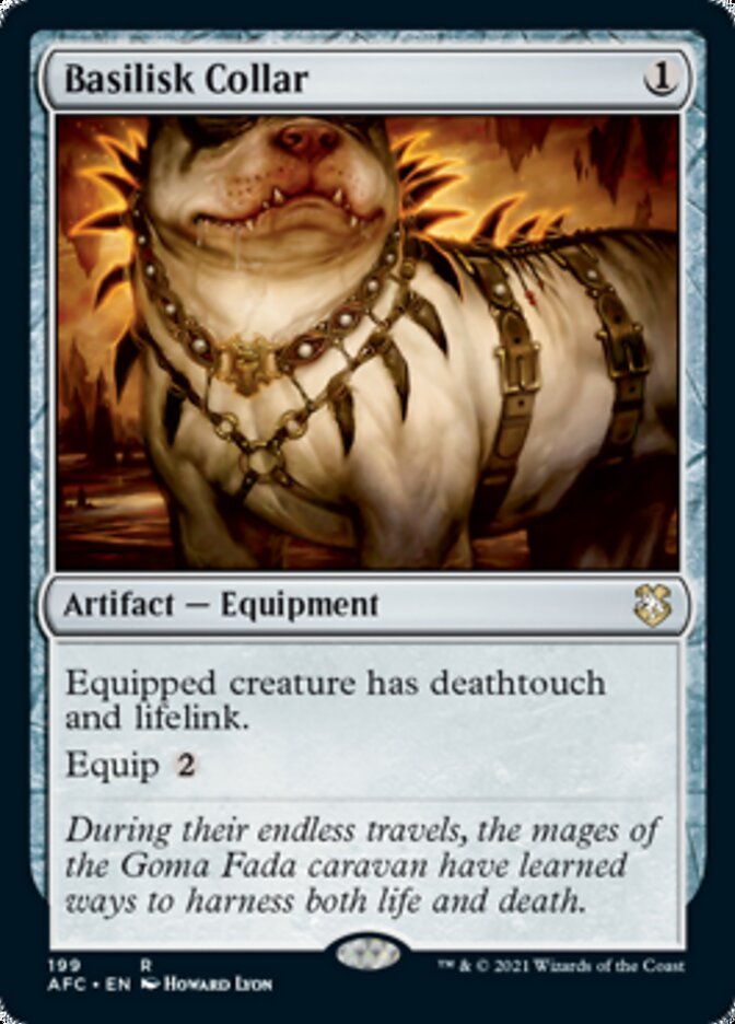 Basilisk Collar [Dungeons & Dragons: Adventures in the Forgotten Realms Commander] - Card Brawlers