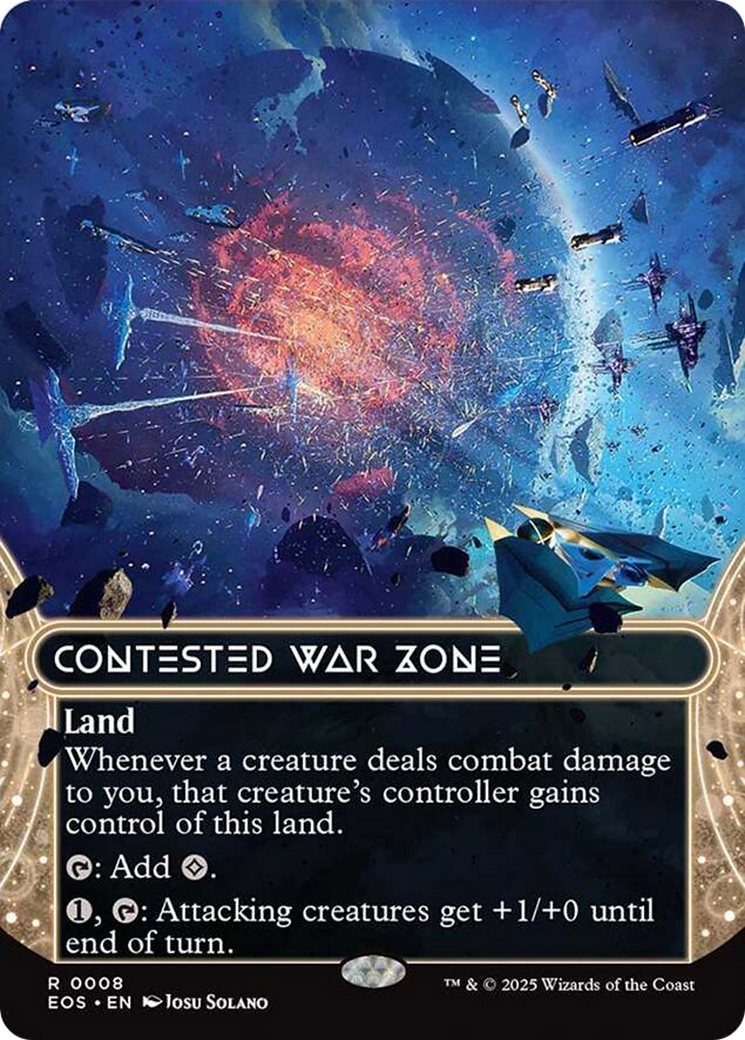 Contested War Zone (0008) (Borderless) [Edge of Eternities: Stellar Sights] - Magic: The Gathering - Card Brawlers | Quebec | Canada |