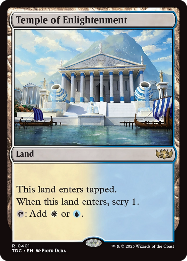 Temple of Enlightenment [Tarkir: Dragonstorm Commander] - Magic: The Gathering - Card Brawlers | Quebec | Canada |