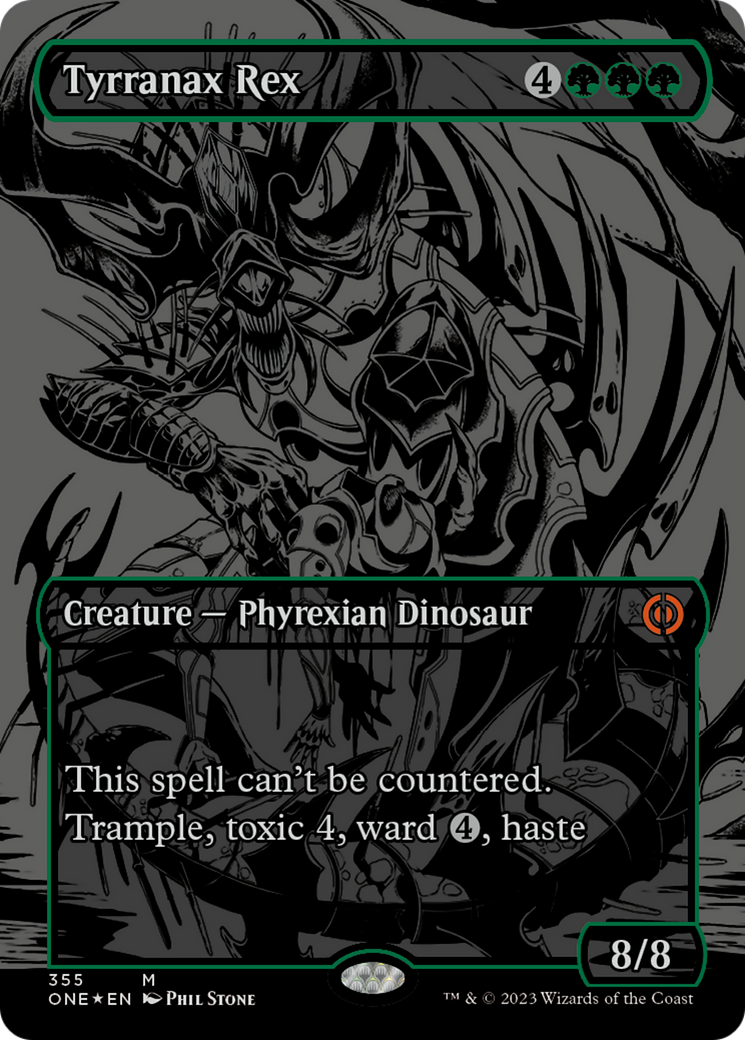 Tyrranax Rex (Oil Slick Raised Foil) [Phyrexia: All Will Be One] - Magic: The Gathering - Card Brawlers | Quebec | Canada |