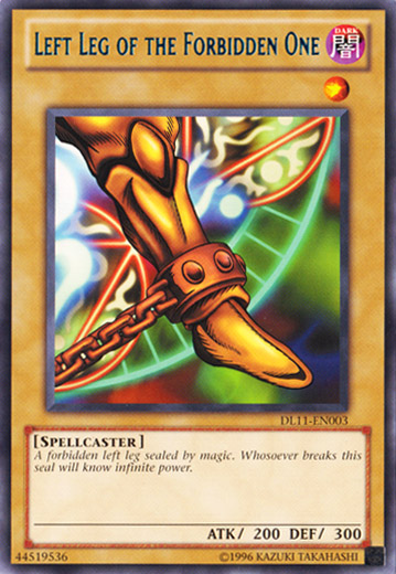 Left Leg of the Forbidden One (Blue) [DL11-EN003] Rare - Yu-Gi-Oh! - Card Brawlers | Quebec | Canada |
