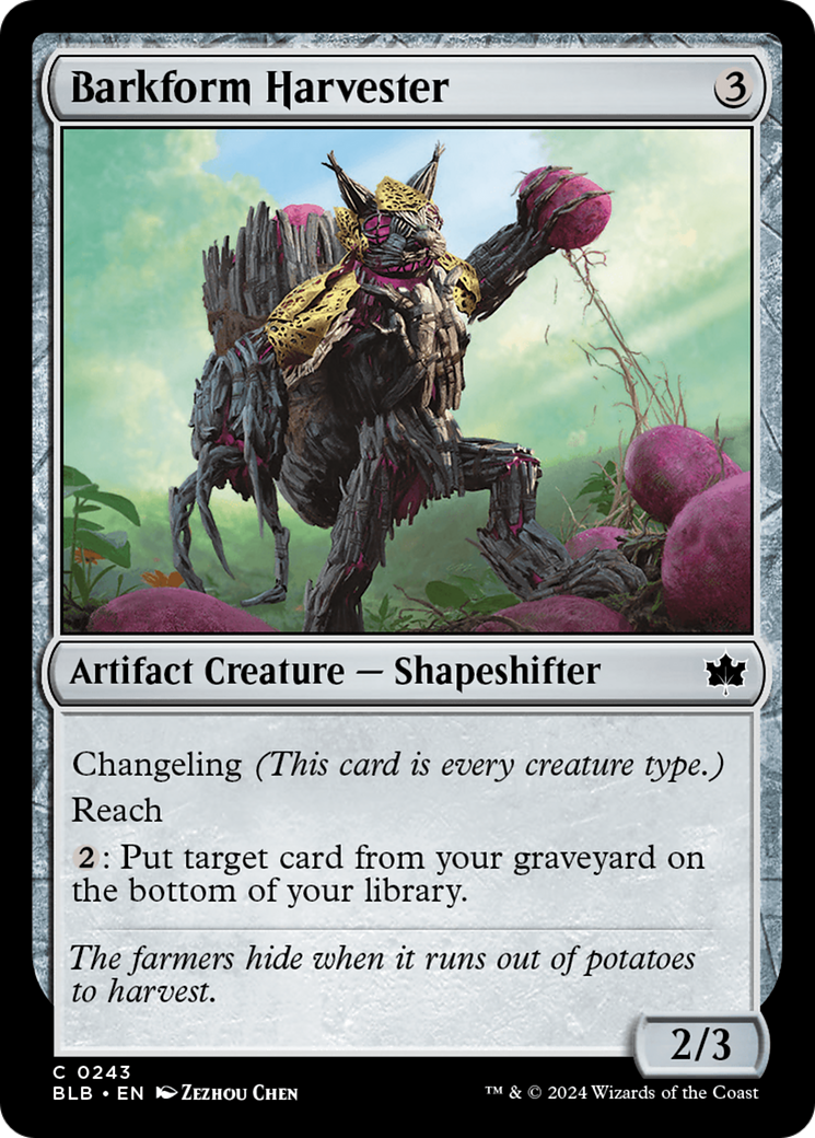 Barkform Harvester [Bloomburrow] - Magic: The Gathering - Card Brawlers | Quebec | Canada |